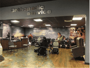 Orthopedic Service showroom with products