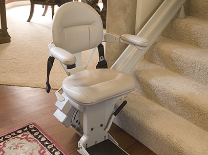 stair lift on stair base