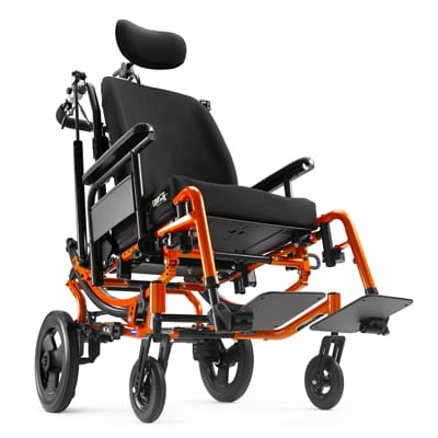 orange Solara manual wheelchair