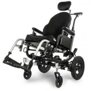 Quickie IRIS Beauty wheelchair facing diagonally left